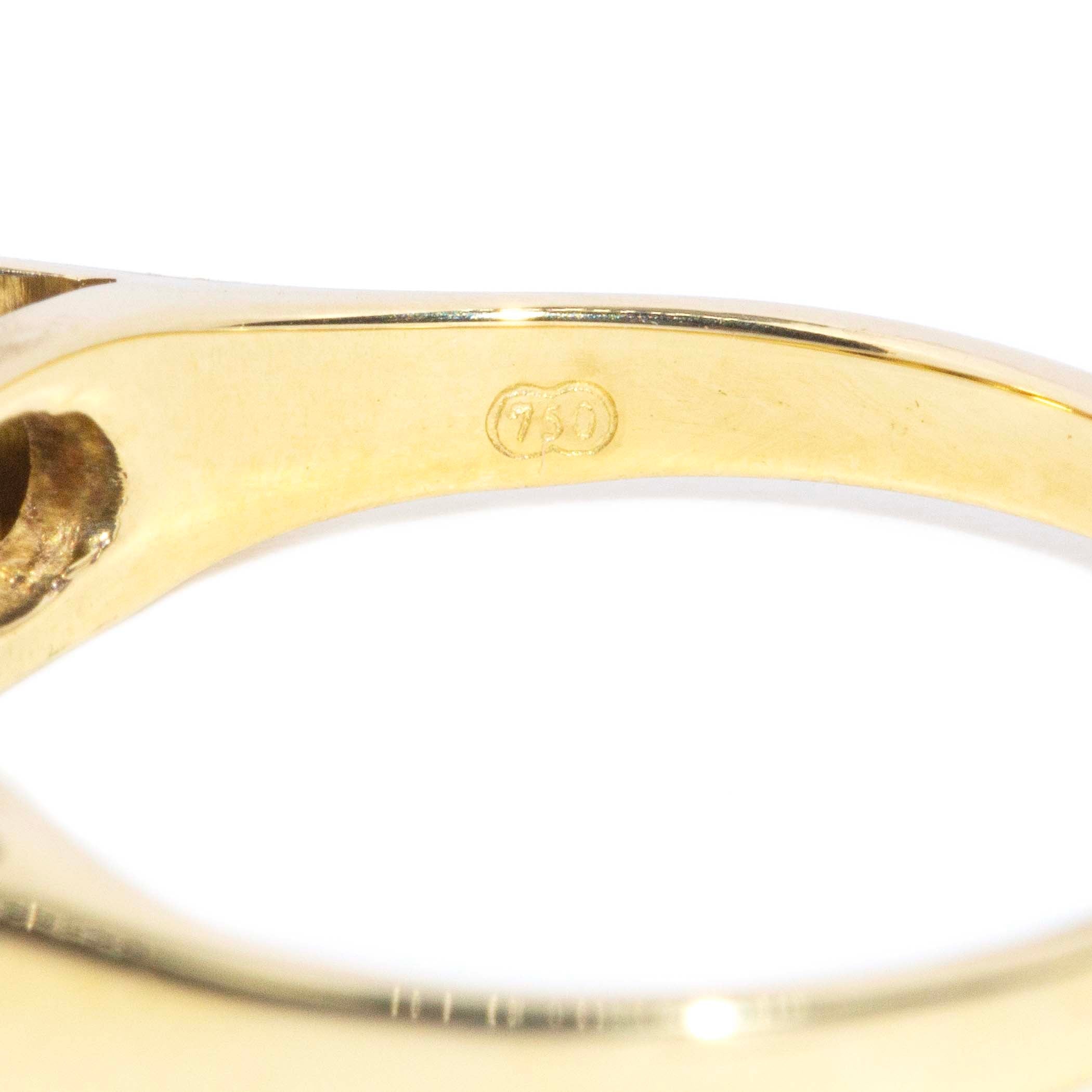 Blanche 1980s Diamond Eternity Ring 18ct Gold Rings Imperial Jewellery 