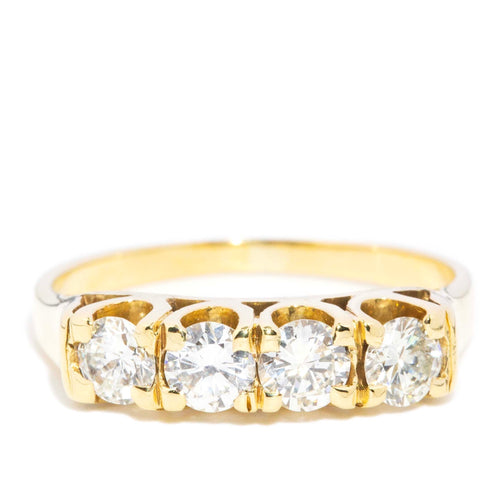 Blanche Four Stone Diamond Dress Ring 18K Yellow Gold
