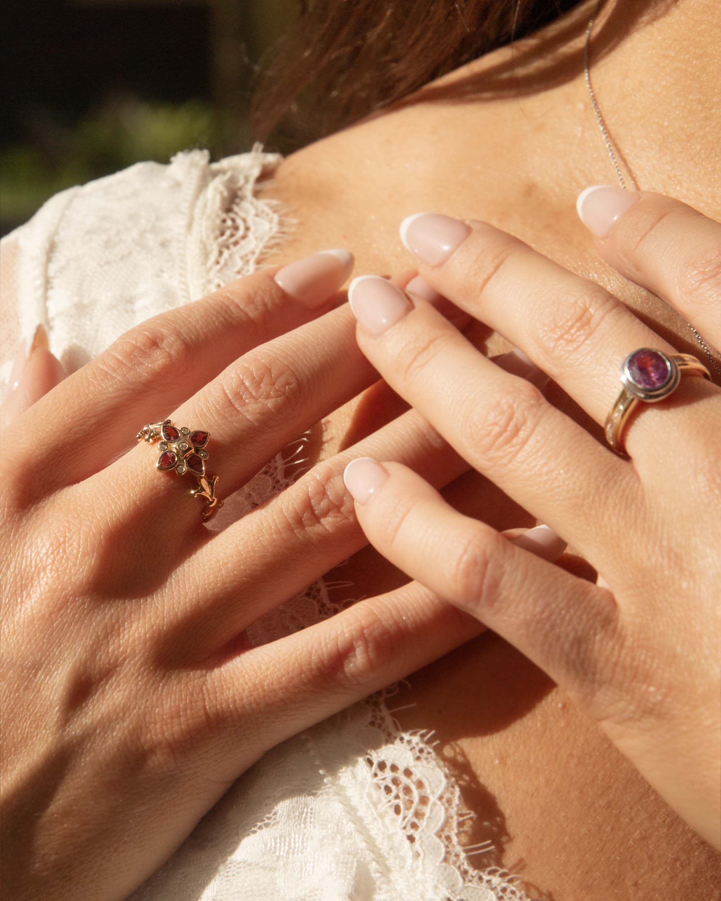 Bonnie Pink Sapphire & Diamond Ring 18ct Gold Rings Imperial Jewellery 