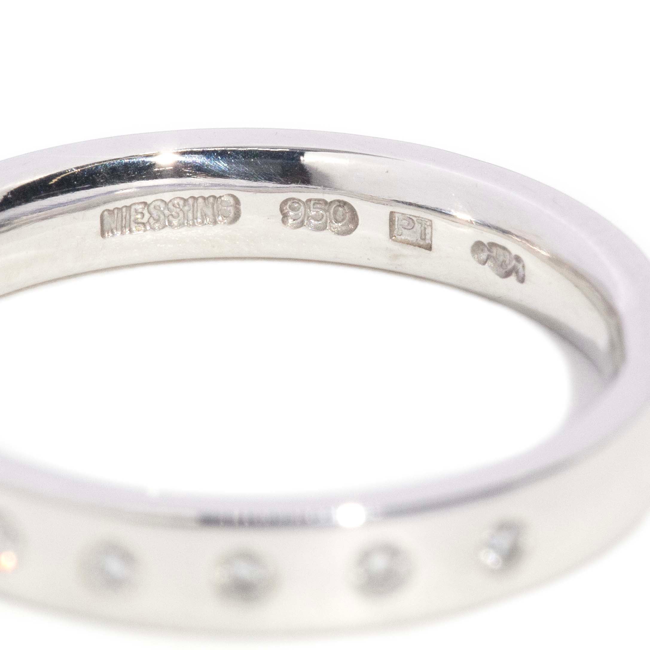Bree Platinum Hammer Set Diamond Ring Rings Imperial Jewellery 