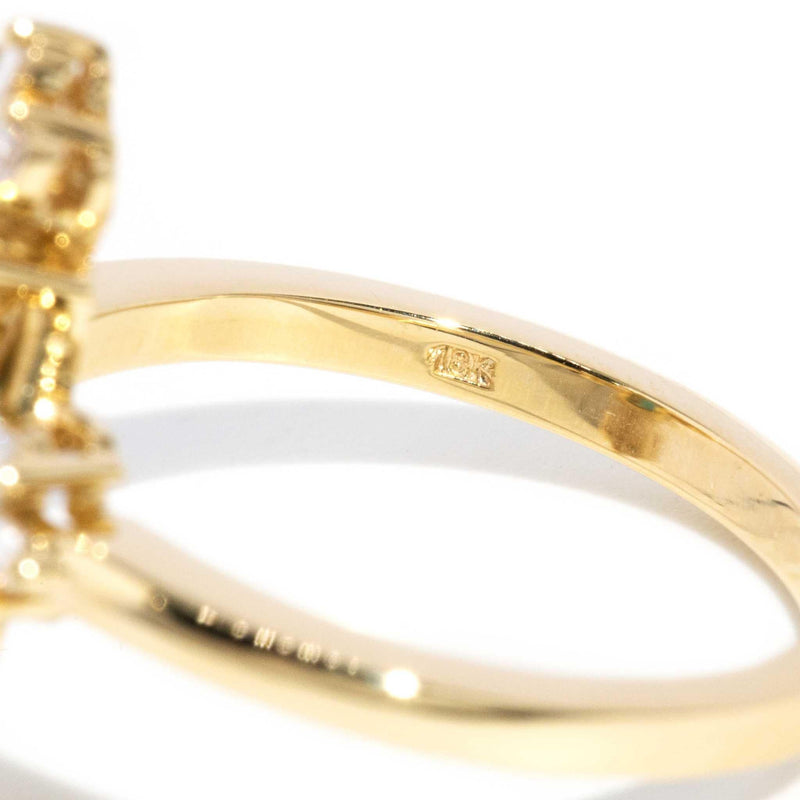 Cailan Indicolite Tourmaline & Diamond Ring 18ct Gold