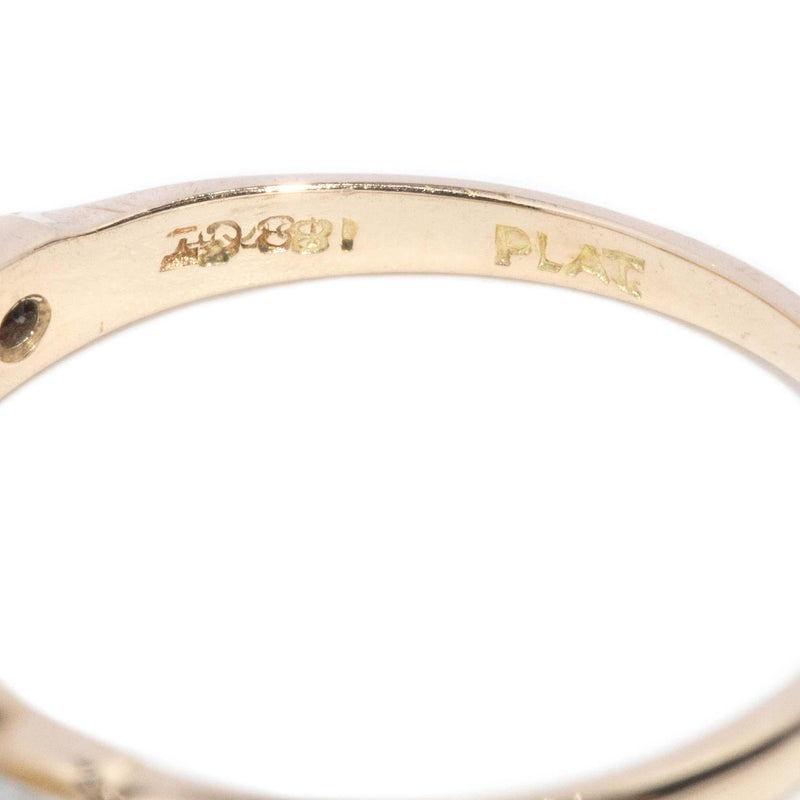 Vintage Circa 1960s Diamond Half Eternity Ring 18 Carat Gold