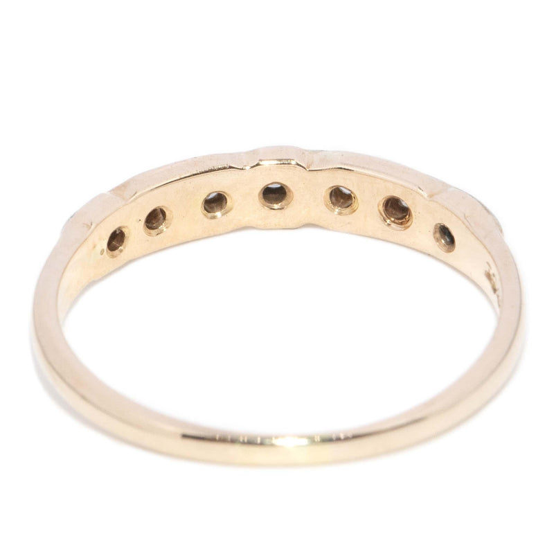 Vintage Circa 1960s Diamond Half Eternity Ring 18 Carat Gold