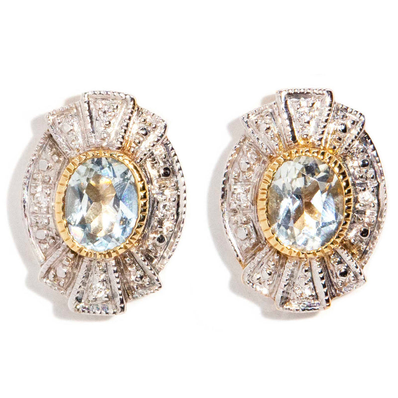 Vintage 12 carat Aquamarine Drop Earrings– Gloria's Jewelers