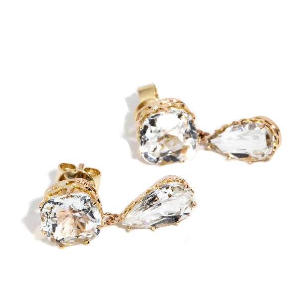 Cerise 5.56 Carat Aquamarine Earrings 9ct Gold