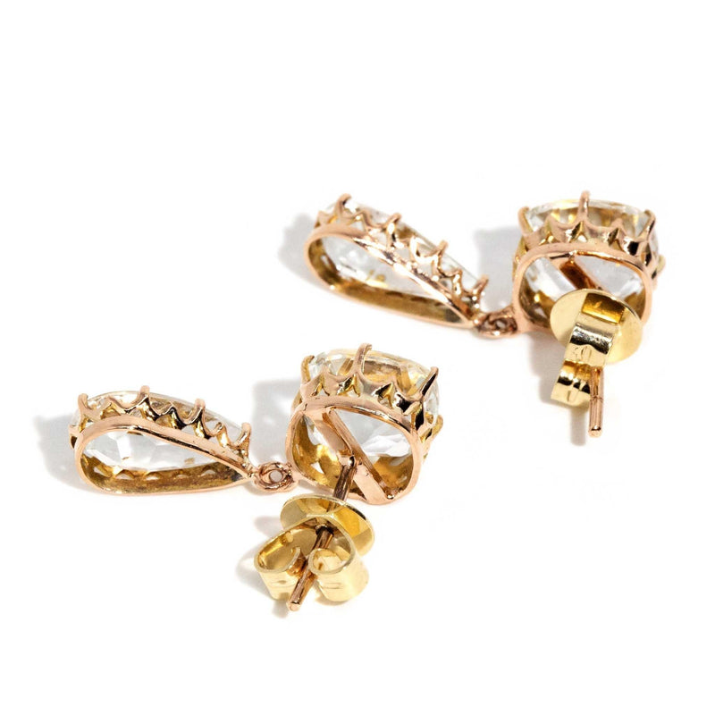 Cerise 5.56 Carat Aquamarine Earrings 9ct Gold