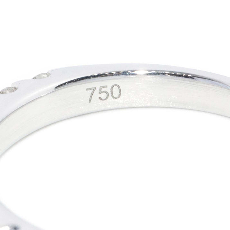 Contemporary Diamond Eternity Ring 18 Carat White Gold