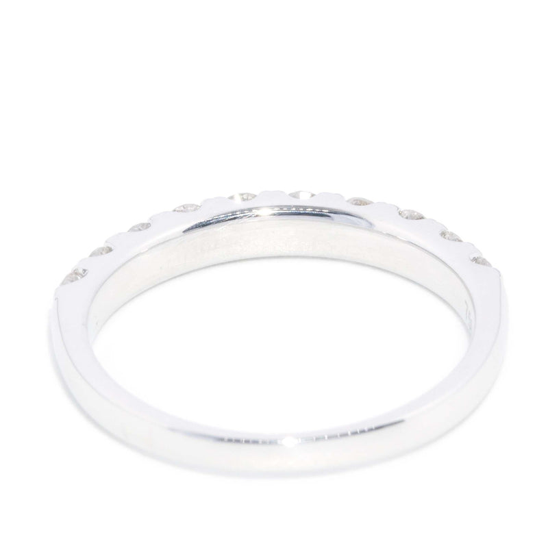 Contemporary Diamond Eternity Ring 18 Carat White Gold