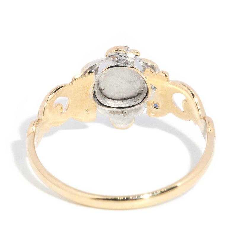 Charlie 1920s Sapphire & Diamond Ring 15ct Gold