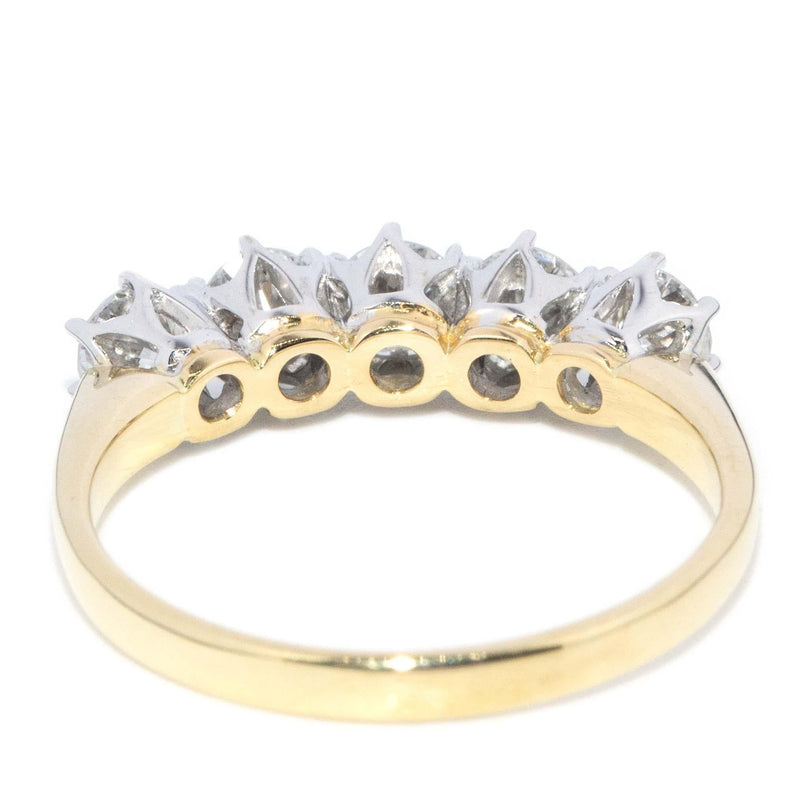 Vintage Circa 1990s Diamond Eternity Ring 18 Carat Gold