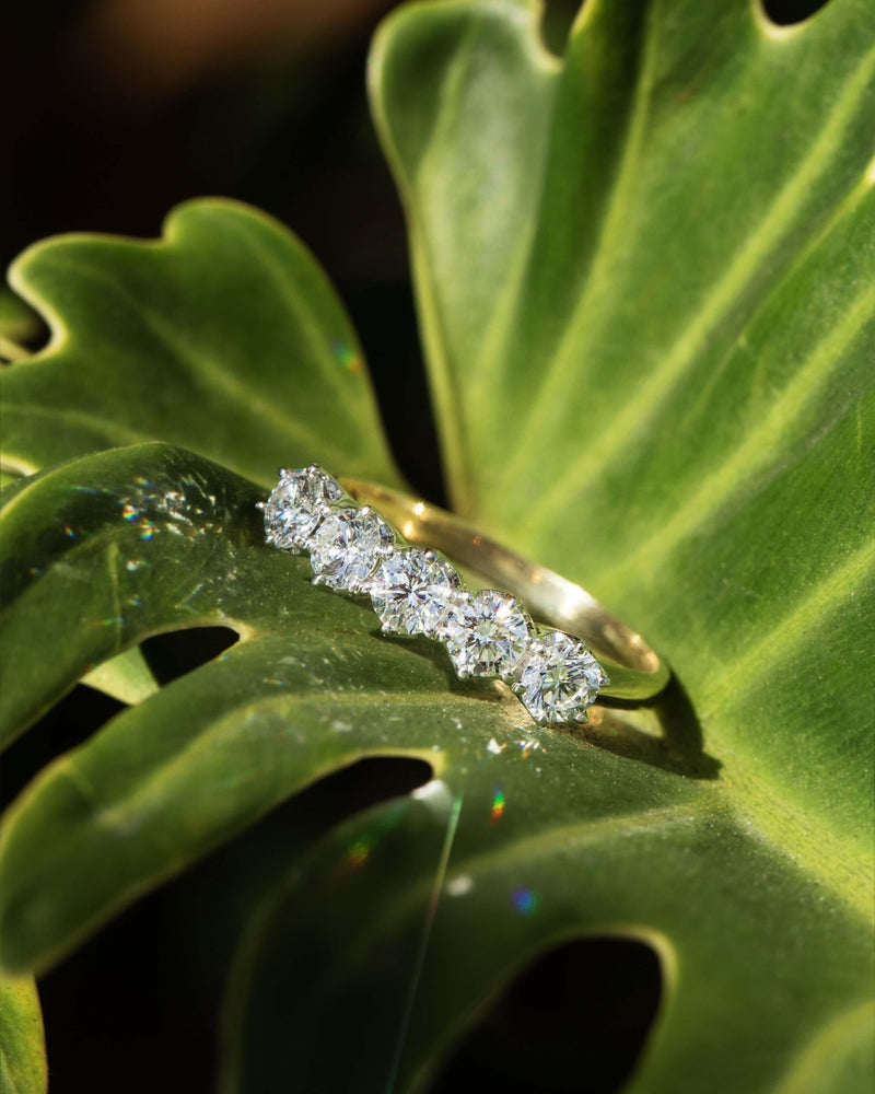 Vintage Circa 1990s Diamond Eternity Ring 18 Carat Gold