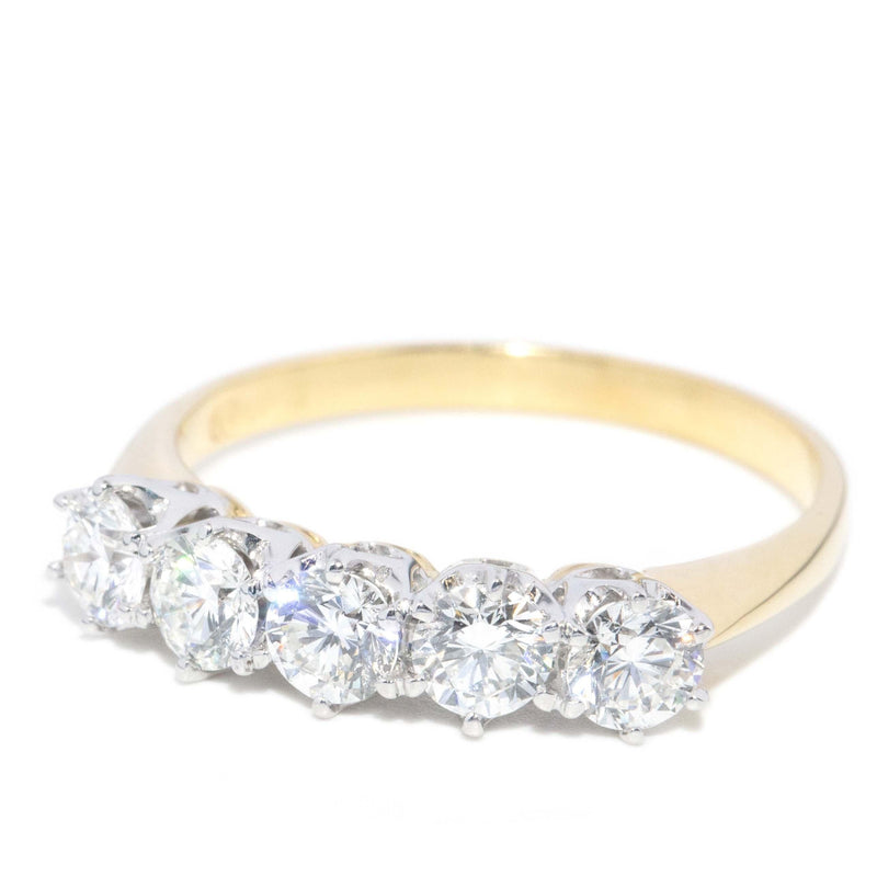 Vintage Circa 1990s Diamond Eternity Ring 18 Carat Gold