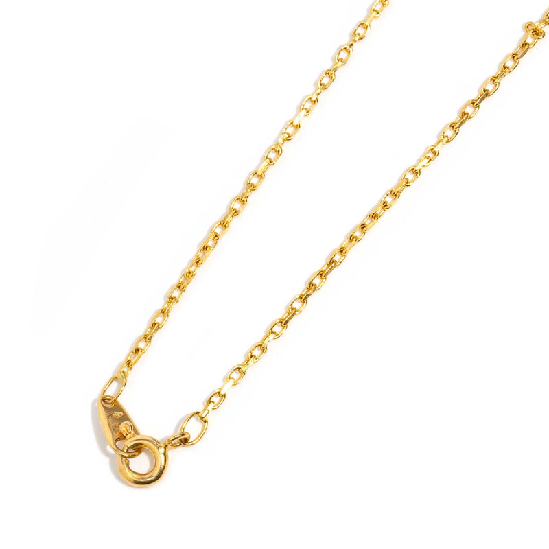 Cleo 1980s Lapis Lazuli Pendant & Chain 18ct Gold* DRAFT Pendants/Necklaces Imperial Jewellery 