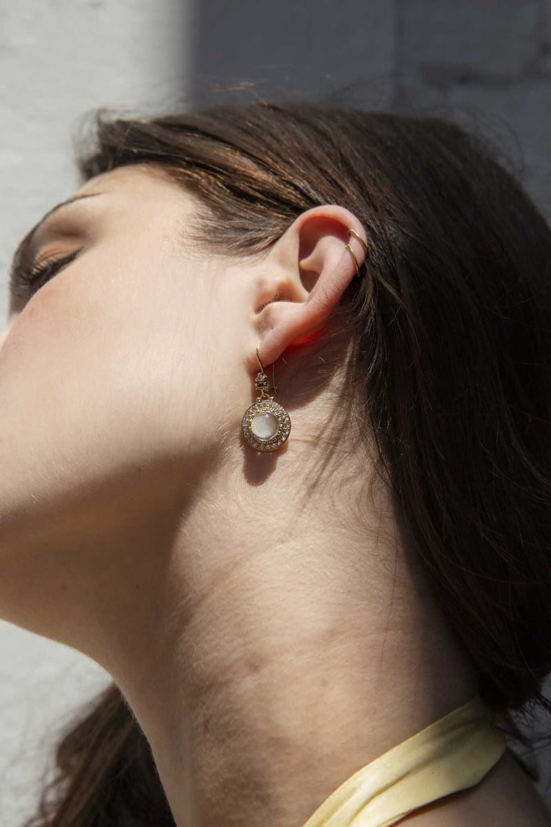 Cleo Blue Topaz Cluster Drop Earrings 9ct Gold* DRAFT Earrings Imperial Jewellery 