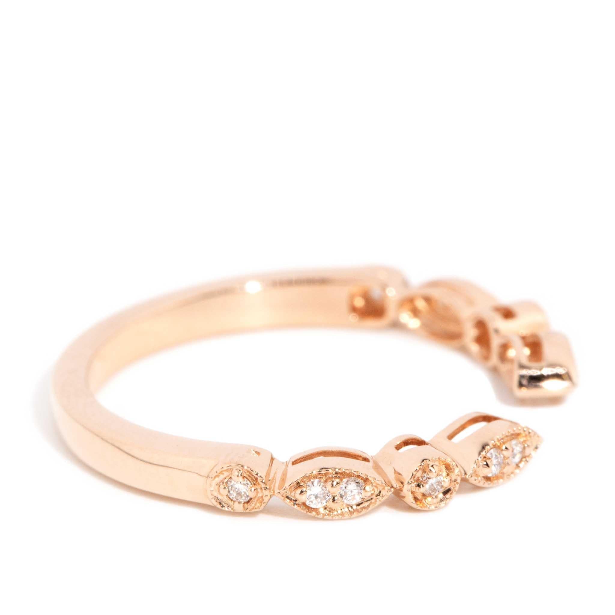 Tamila Diamond Open Ring 18ct Rose Gold