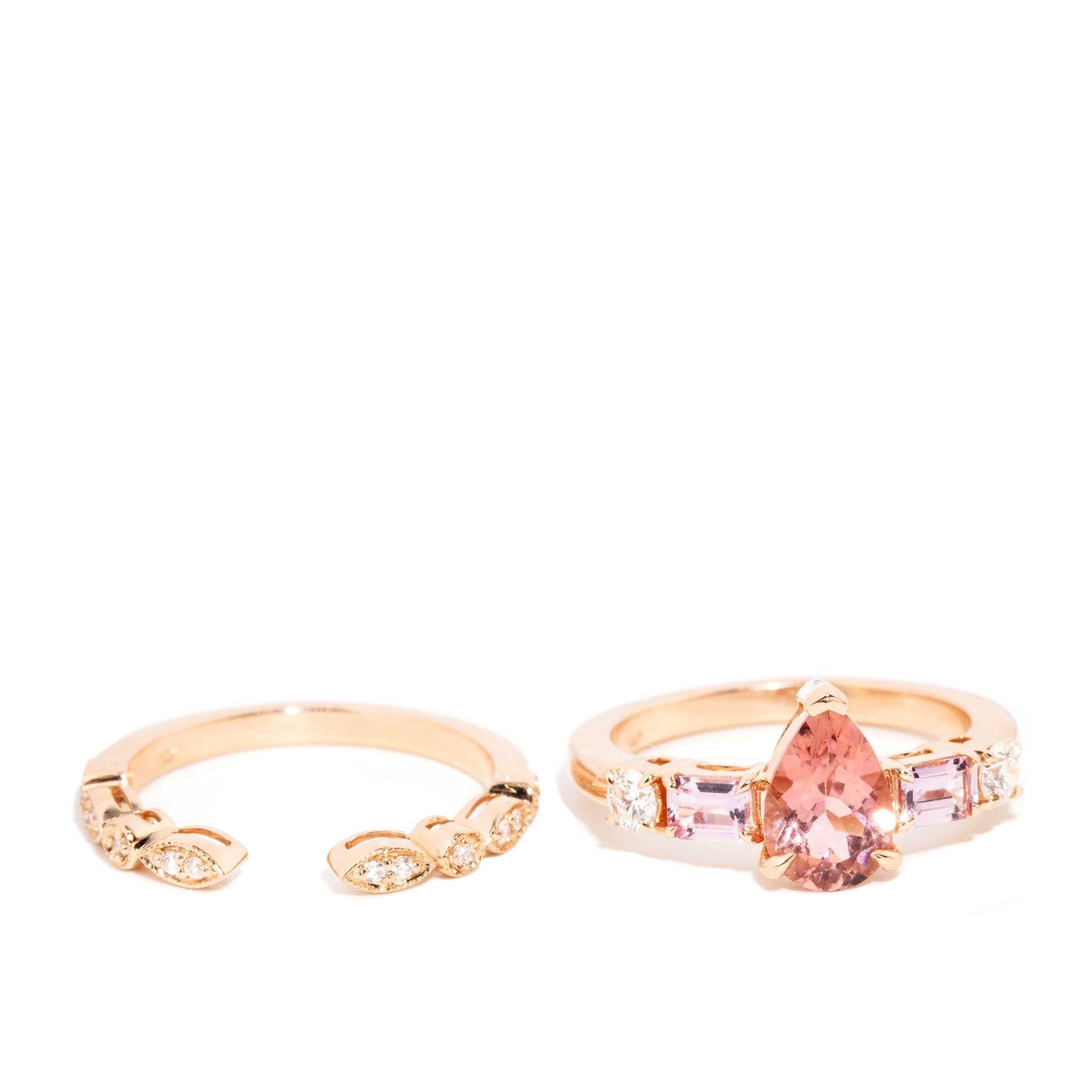 Tamila Diamond Open Ring 18ct Rose Gold