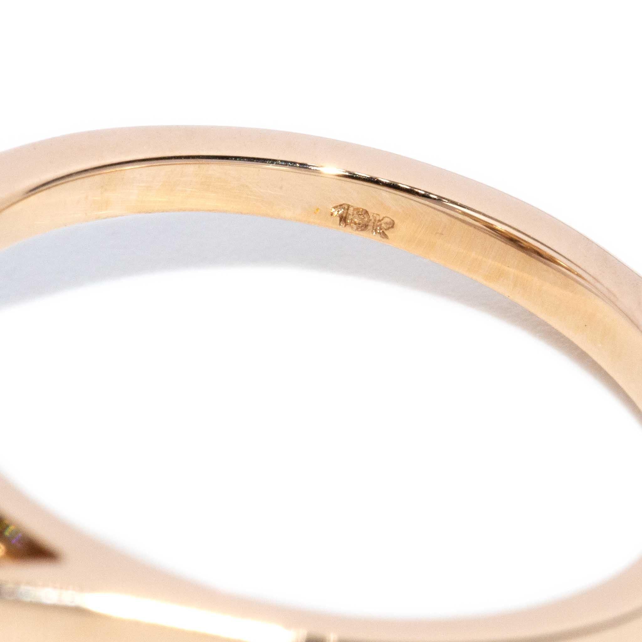 Peru 2.69ct Orangish Pink Tourmaline & Diamond Halo Ring 18ct Gold