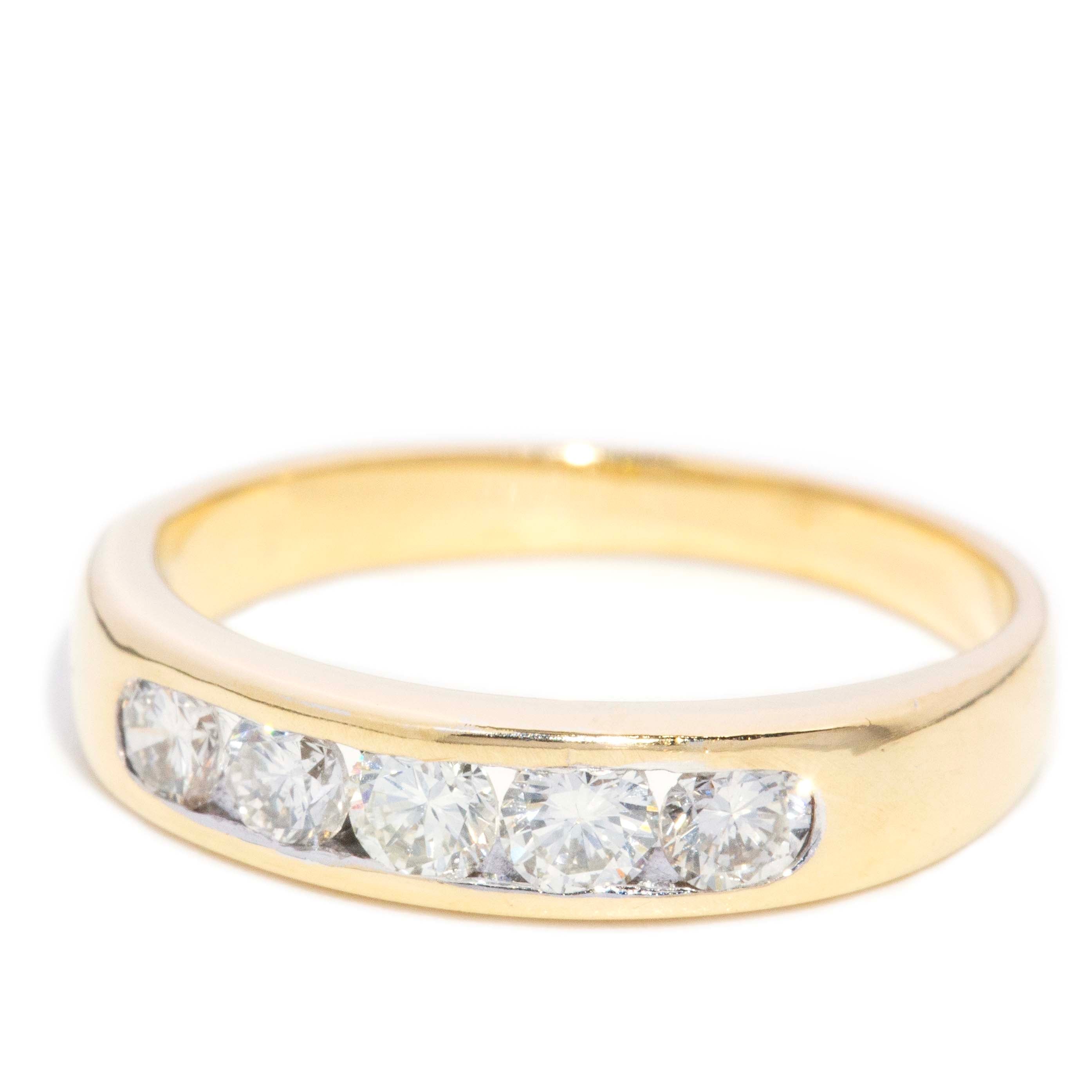 Cora Channel Set Diamond Ring 18ct Gold Rings Imperial Jewellery 