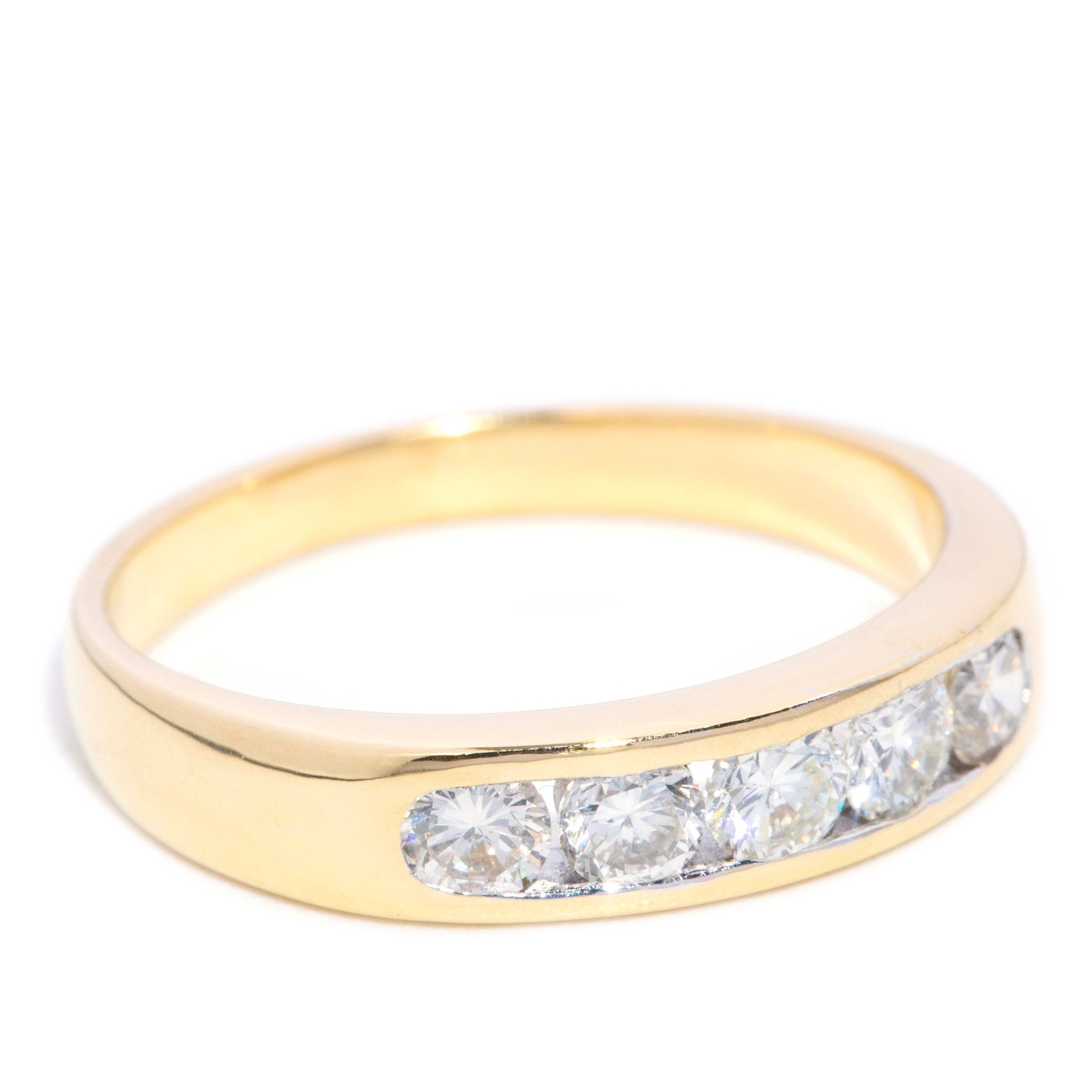 Cora Channel Set Diamond Ring 18ct Gold Rings Imperial Jewellery 