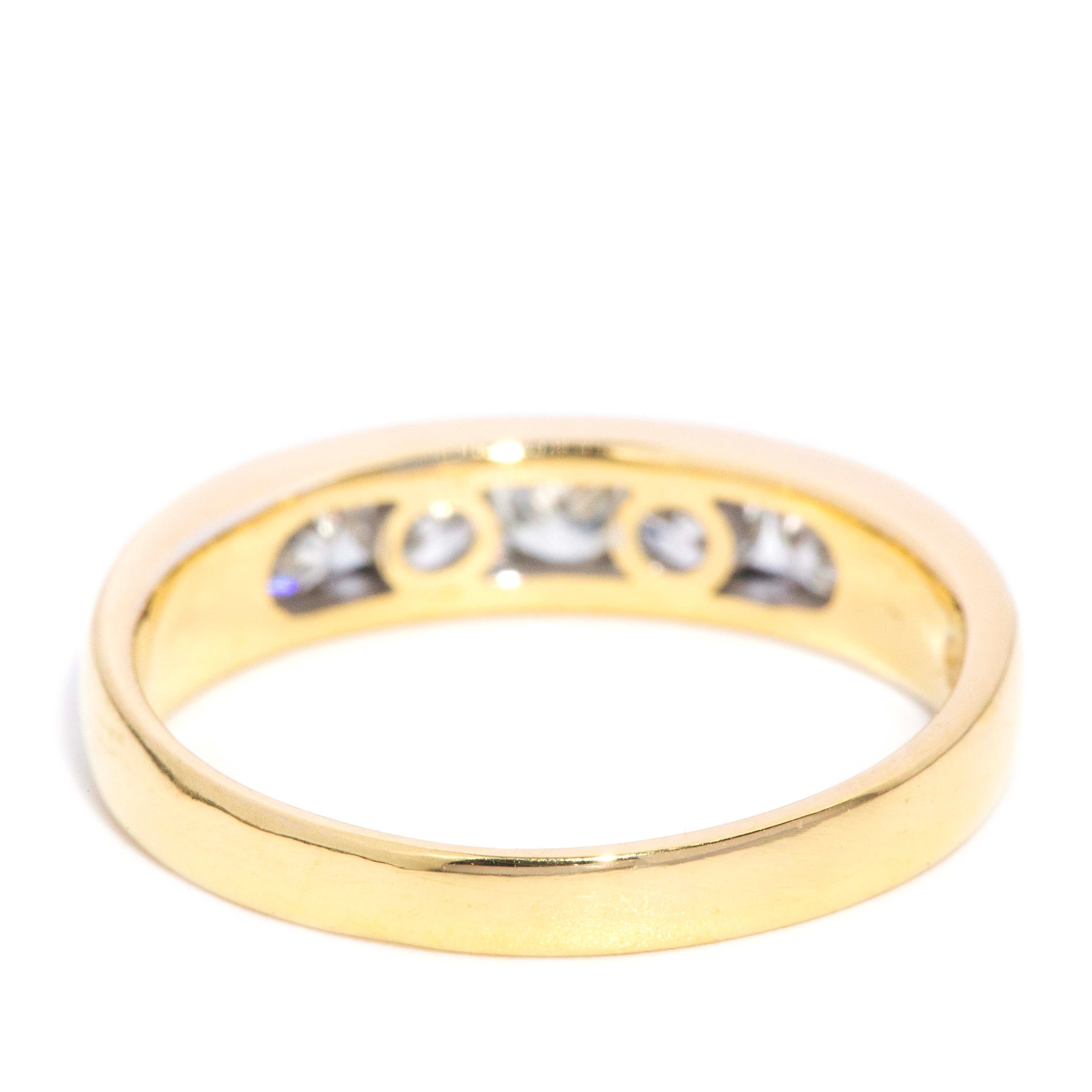 Cora Channel Set Diamond Ring 18ct Gold Rings Imperial Jewellery 