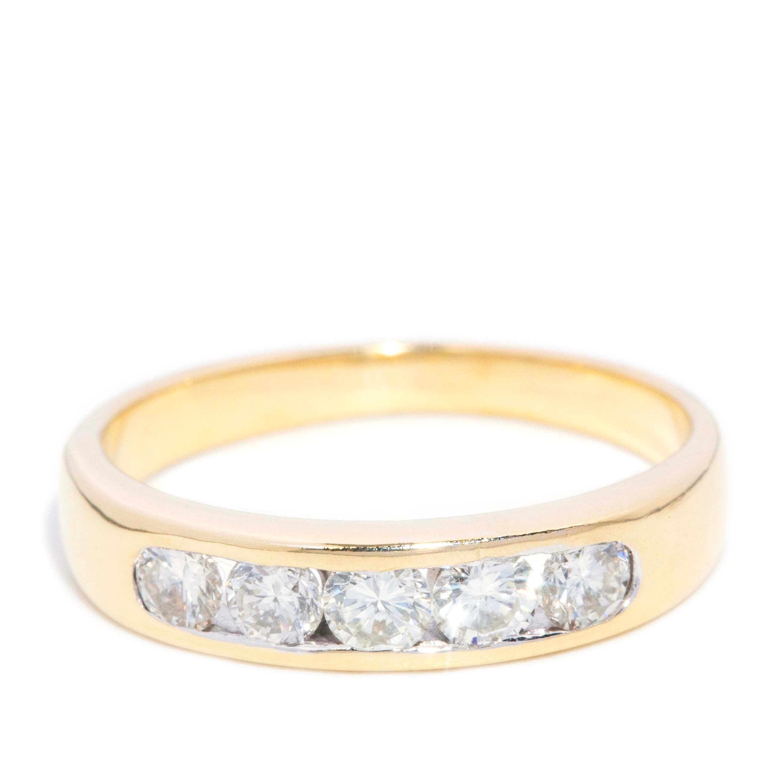 Cora Channel Set Diamond Ring 18ct Gold Rings Imperial Jewellery 