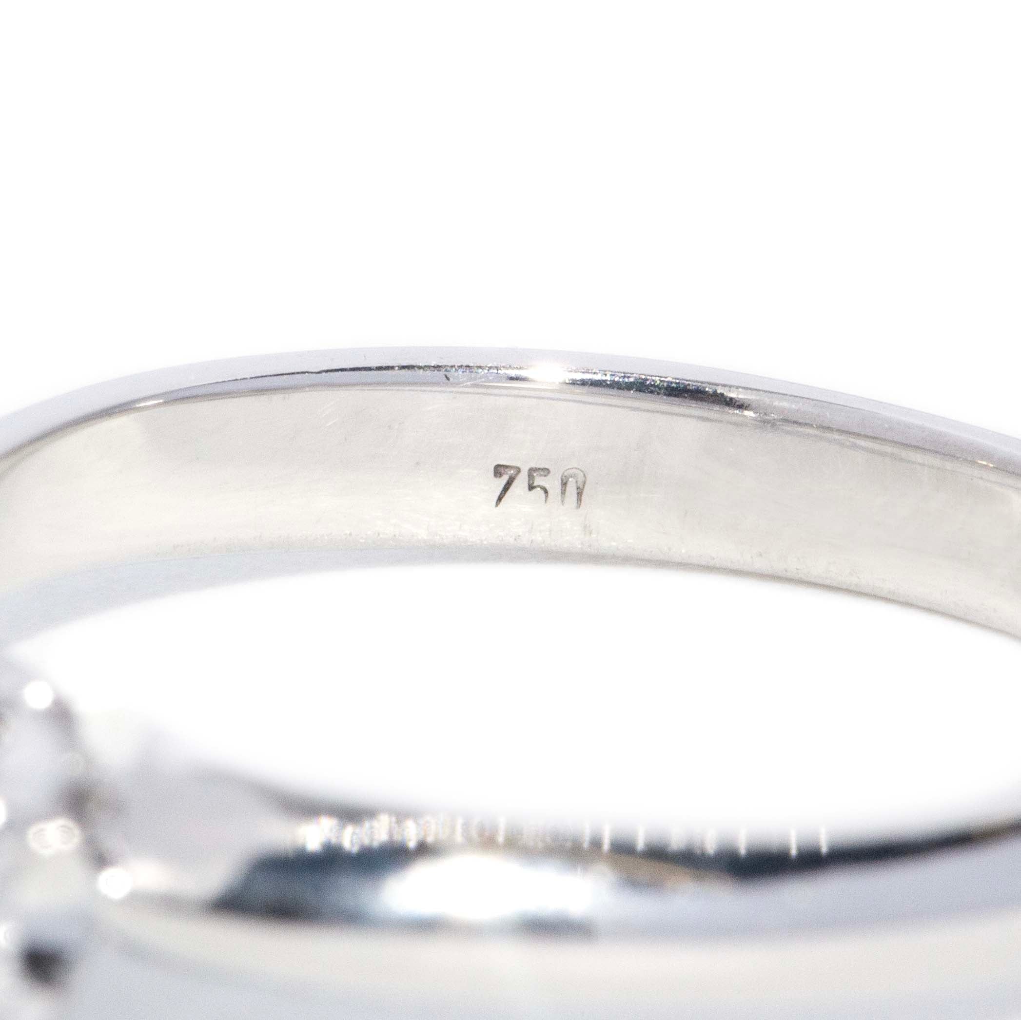 Cosette GIA Diamond Solitaire Ring 18ct White Gold Rings Imperial Jewellery 