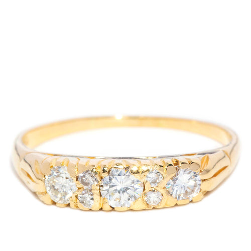 Cosima Diamond London Bridge Gypsy Ring 18K Yellow Gold