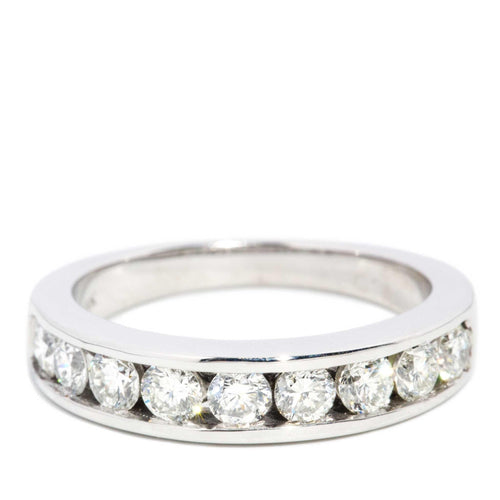 Courtney Diamond Eternity Ring 18K White Gold TDW 0.90ct
