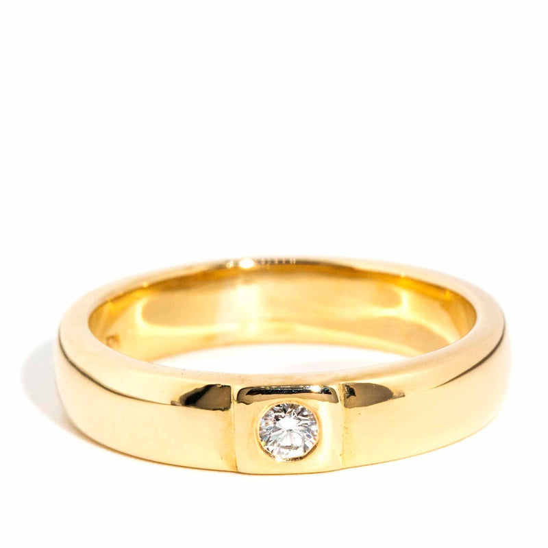 Darlene Vintage Diamond Solitaire Band 9ct Gold Rings Imperial Jewellery Imperial Jewellery - Hamilton 