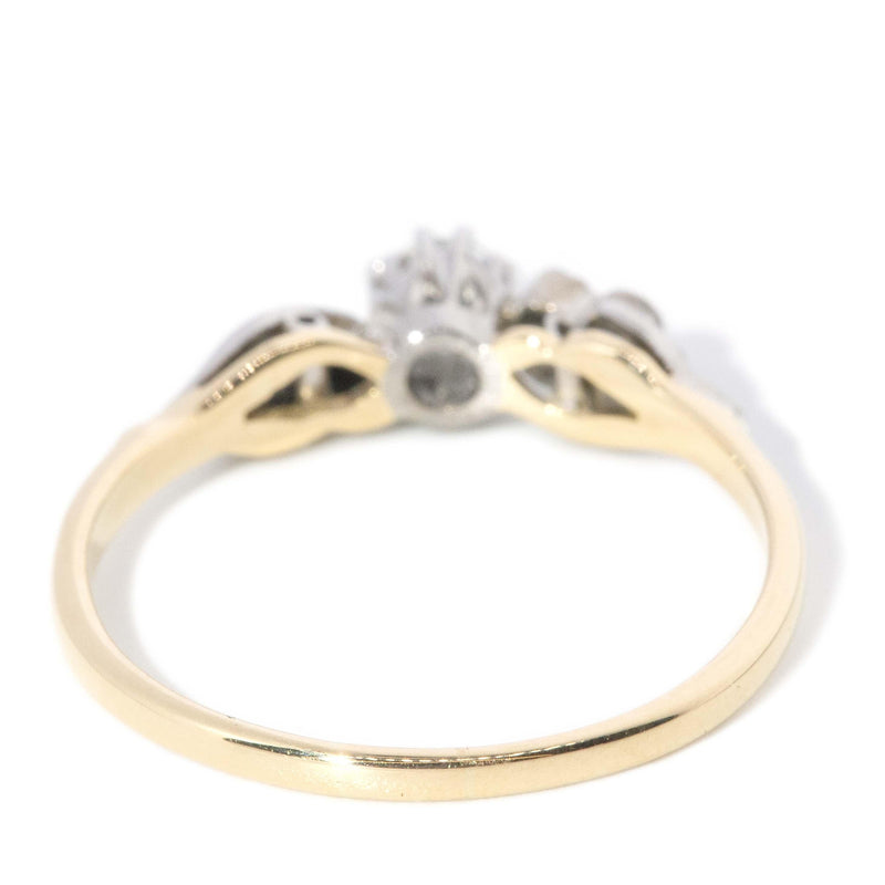 Vintage Circa 1950s Diamond Ring 18 Carat Yellow Gold
