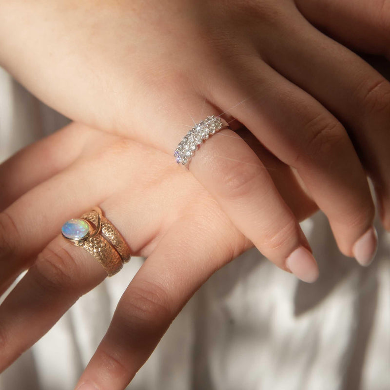 Delores Diamond Cluster Band 18ct Gold