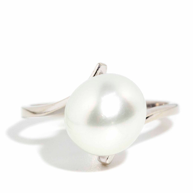 Demi 1990s South Sea Pearl Ring 9ct White Gold Rings Imperial Jewellery Imperial Jewellery - Hamilton 