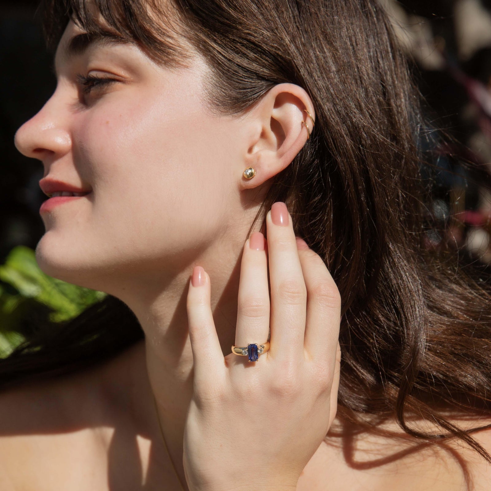 【値下げ】vintage ビンテージ　イニシャルリング　希少　70年代　80年代 vintage tiffany ヴィンテージティファニー80s hammered stack