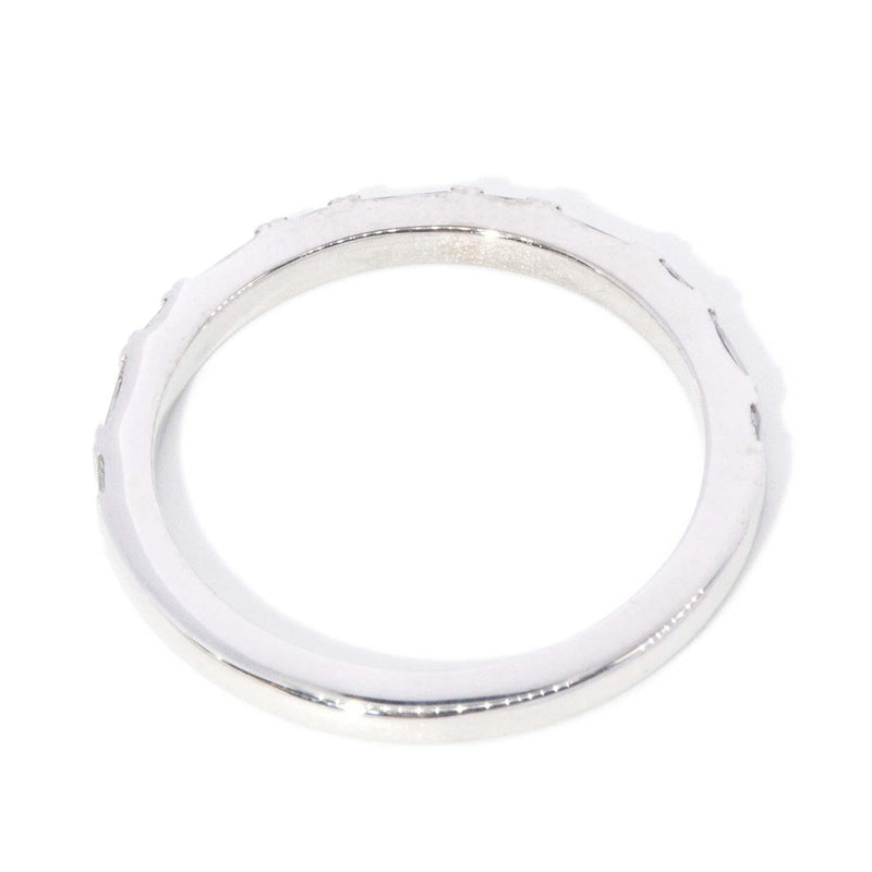 Contemporary Diamond Stacking Ring 18 Carat White Gold