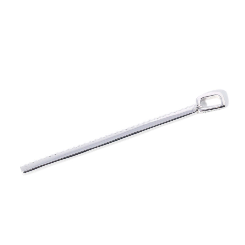 Contemporary Diamond Bar Pendant 18 Carat White Gold