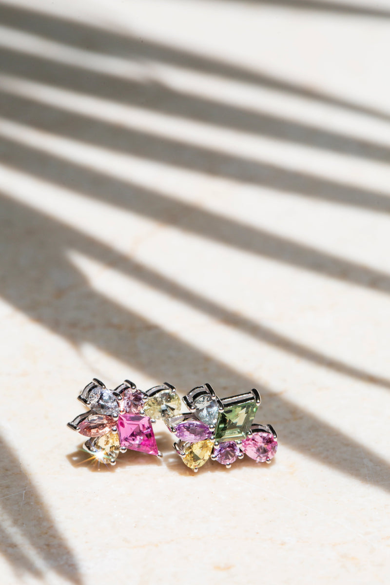 "Dream Weaver" 18ct Gold Ceylon Sapphire Earrings Rings Imperial Jewellery 
