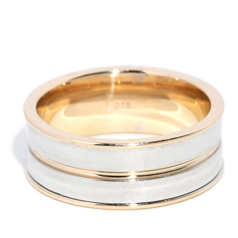 Drew Sapphire & Diamond Dress Ring 9ct Two Tone Gold