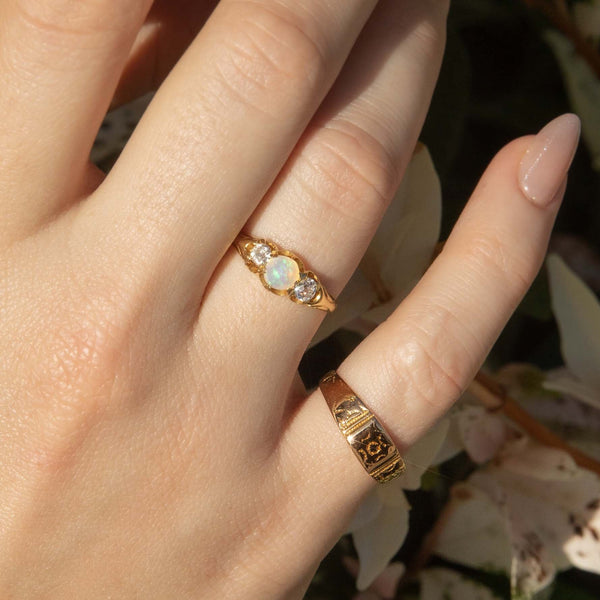 Edie Patterned Ring 9ct Gold Ring Imperial Jewellery 