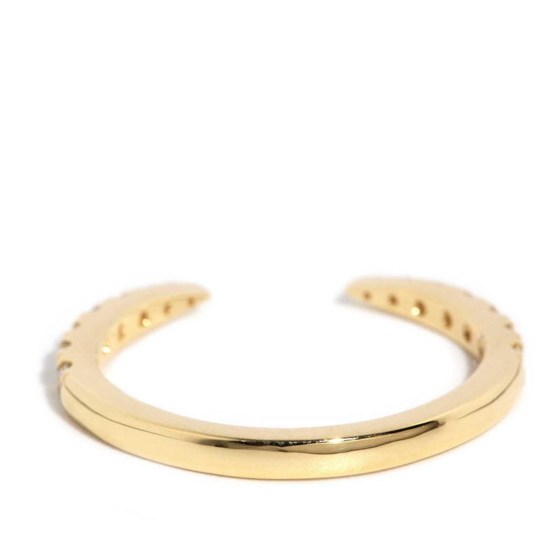 Elira Diamond Open Stacking Ring 18ct Yellow Gold