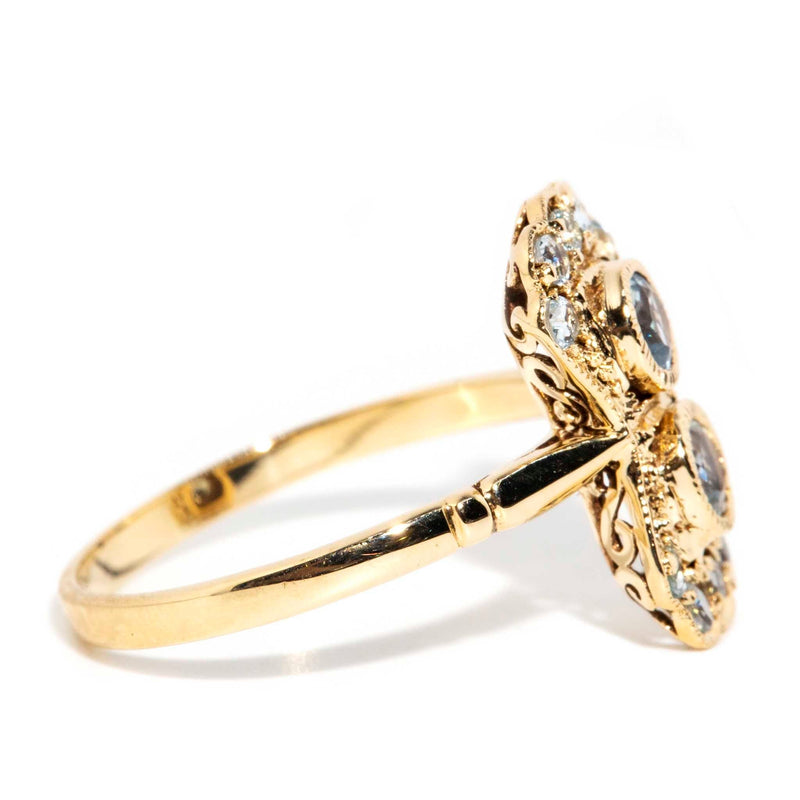 Elizabeth Aquamarine Ring 9ct Gold* DRAFT Rings Imperial Jewellery 