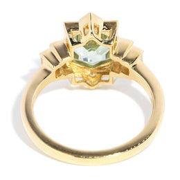 Elphaba 1.75ct Mint Green Tourmaline & Diamond Ring 18ct Gold