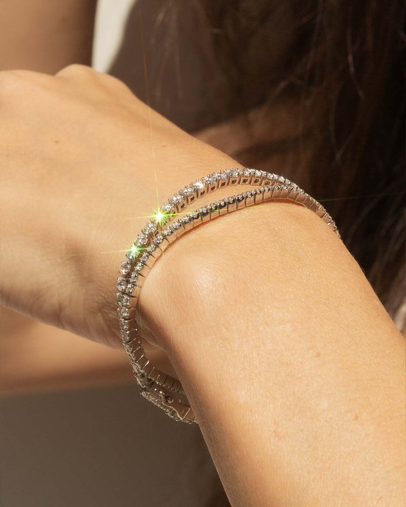 Elysia 5.10ct Diamond Tennis Bracelet 18ct White Gold Bracelets/Bangles Imperial Jewellery 
