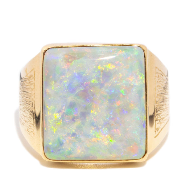 Emilio Antique Opal Statement Ring 18ct Gold Rings Imperial Jewellery 