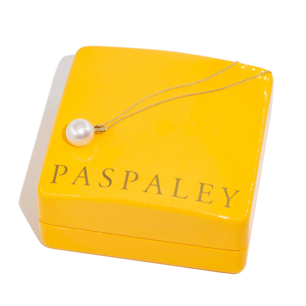 Etta Contemporary South Sea Pearl Rope Twist Pendant 18ct Yellow Gold 14ct Chain Pendants/Necklaces Imperial Jewellery 