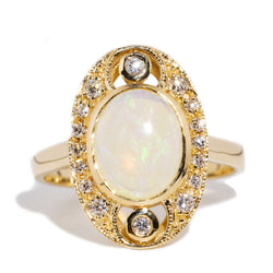 Frances Opal & Diamond Ring 9ct Gold Rings Imperial Jewellery Imperial Jewellery - Hamilton 