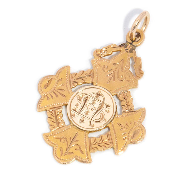 Freda 1904 Award Cross Pendant 9ct Gold Pendants/Necklaces Imperial Jewellery 