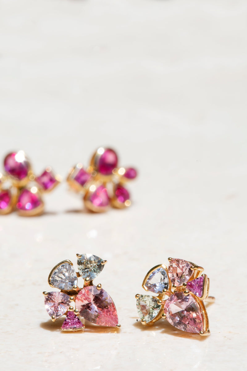 "Free Spirit" 14ct Gold Ceylon Sapphire Earrings Rings Imperial Jewellery 