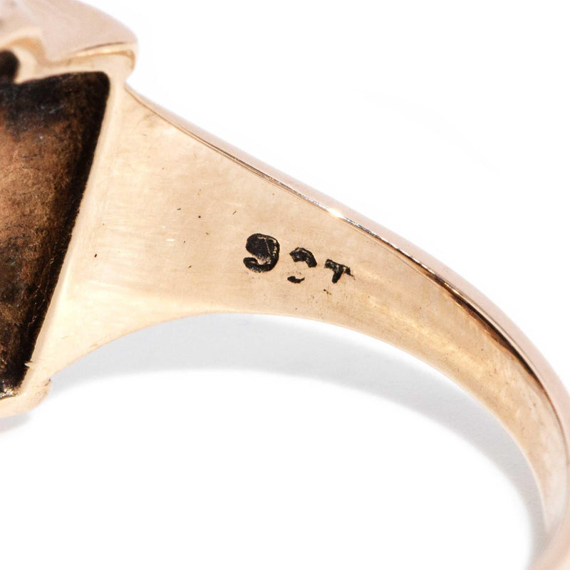 Gaius 1950s Intaglio Ring 9ct Rose Gold