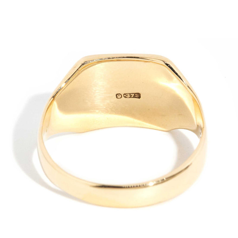 Gerald 1935 initialed Signet Ring 9ct Gold