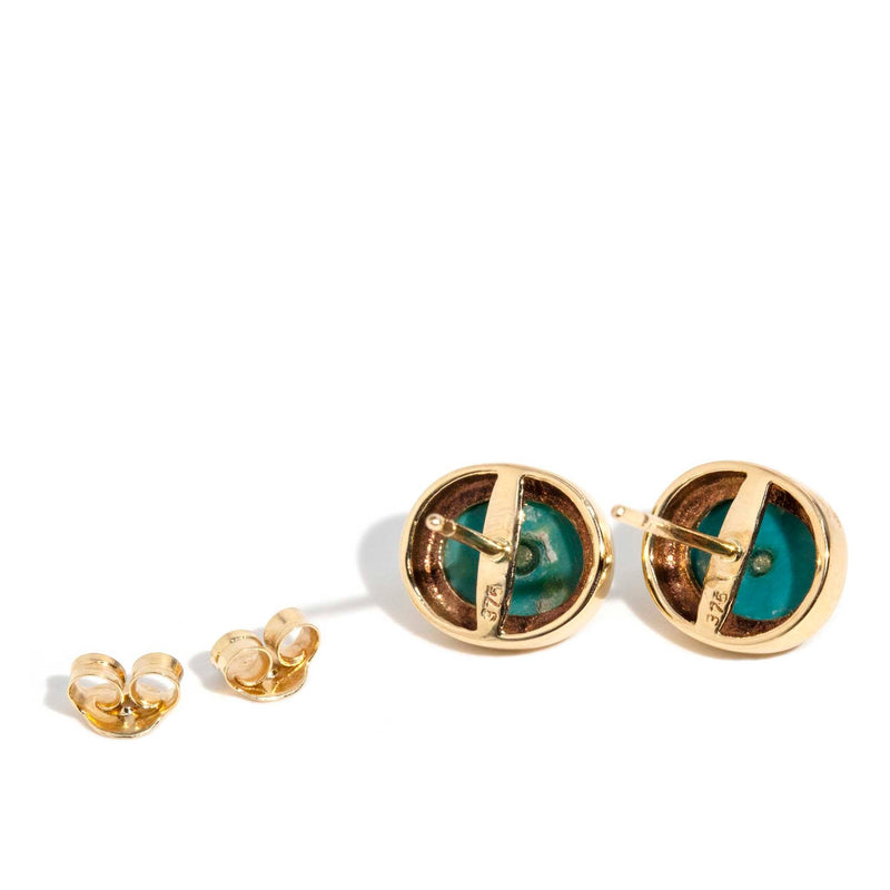 Gina Turquoise & Pearl Earrings 9 Carat Gold* DRAFT Rings Imperial Jewellery 